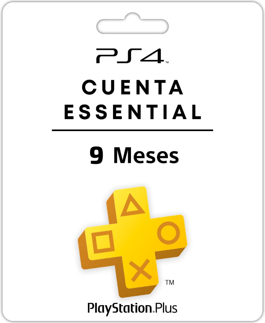 PSN Plus Essential 9 Meses PS4