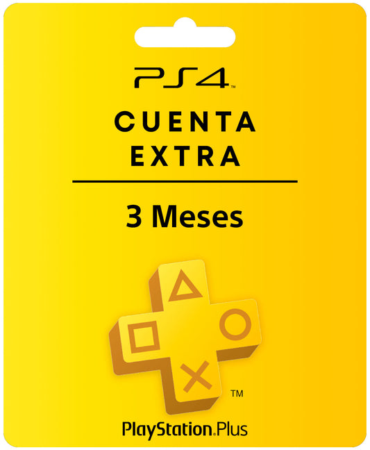 PSN Plus Extra 3 Meses PS4