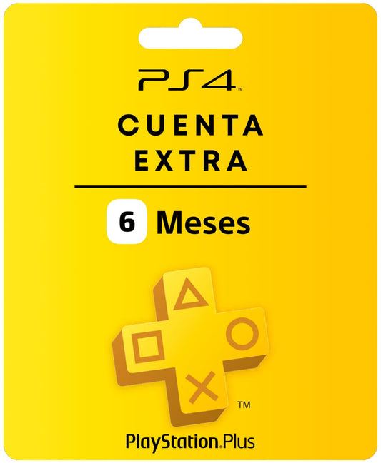 PSN Plus Extra 6 Meses PS4