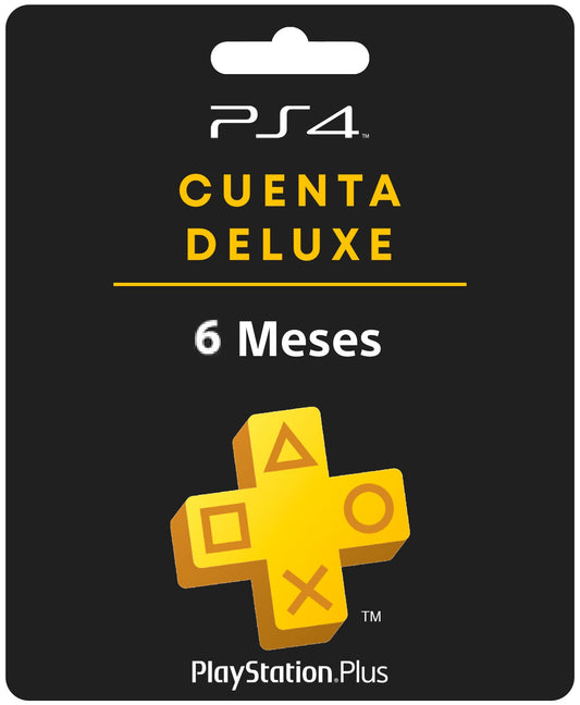 PSN Plus Deluxe 6 Meses PS4